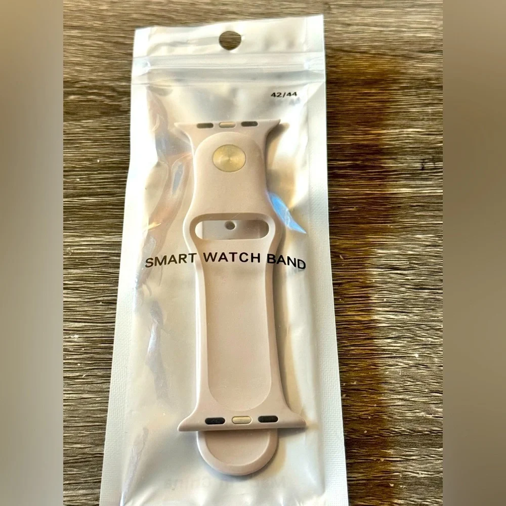 Light gray Apple Watch silicone sports band